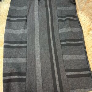 One 5 One Charcoal and Black Pencil Skirt